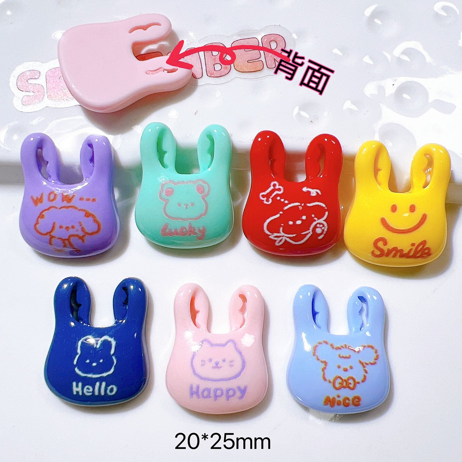 Wholesale 20pcs resin accessoriesdiy accessories handmade material shoe flower cup paste cream glue